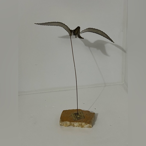 Vintage MCM Brutalist Burnt Brass (?) Bird Sculpture - Picture 11 of 11